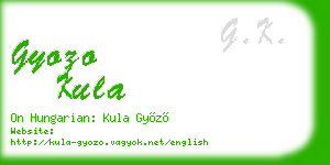 gyozo kula business card